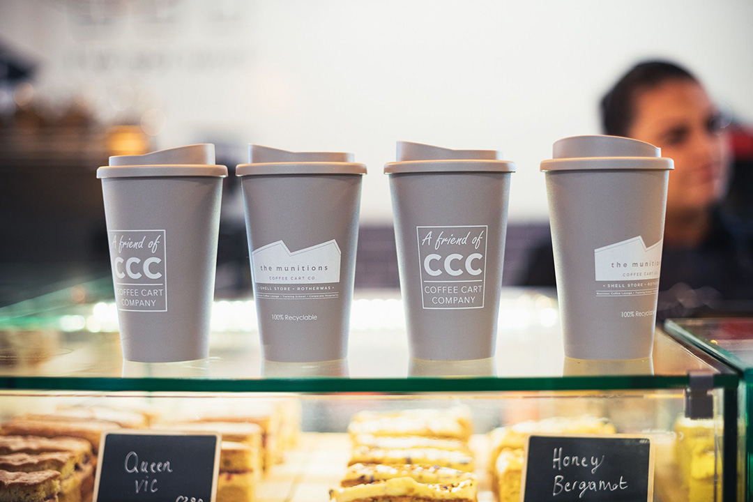 The Munitions coffee cups