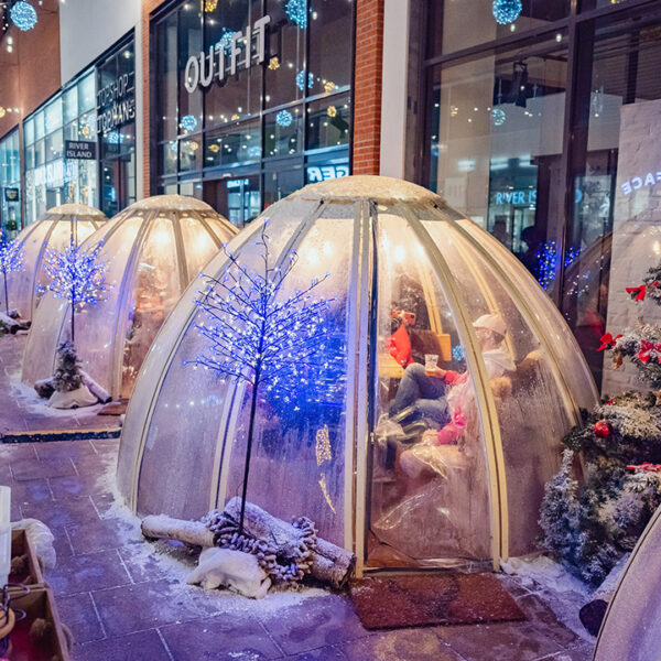 christmas events with the coffee cart - our christmas igloos in old market hereford