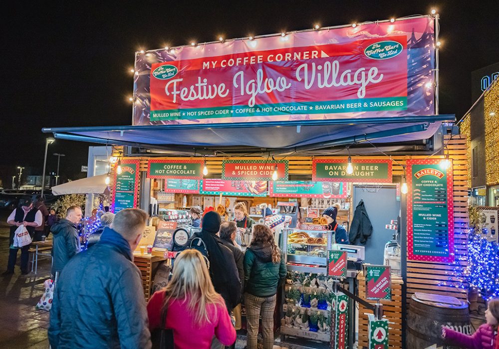 Festive Coffee Cart